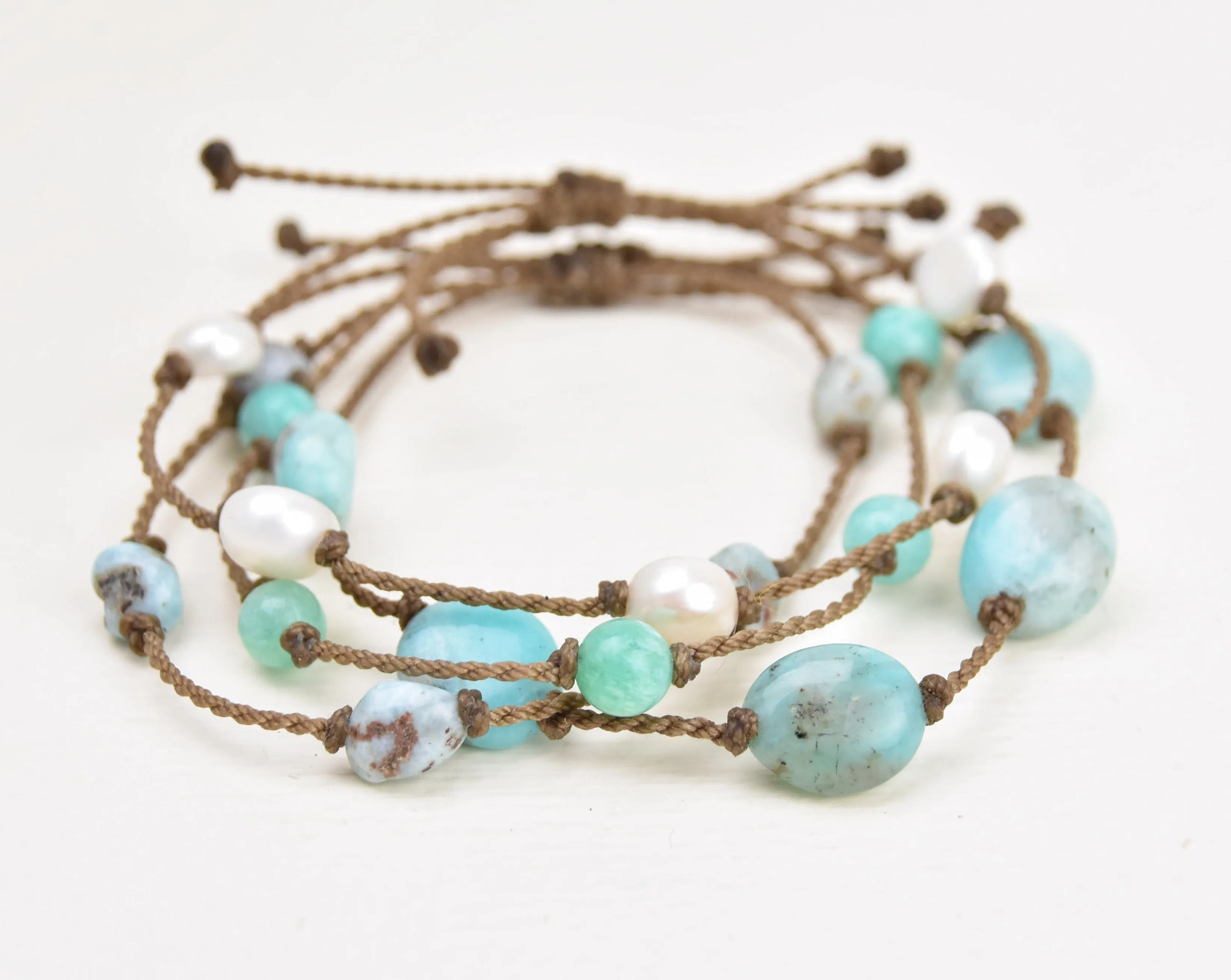 Snow at the Beach - Bracelet Stack (15% off)