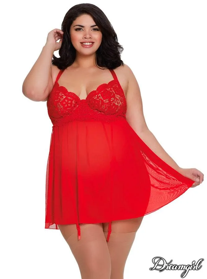 Underwire & Garter Babydoll