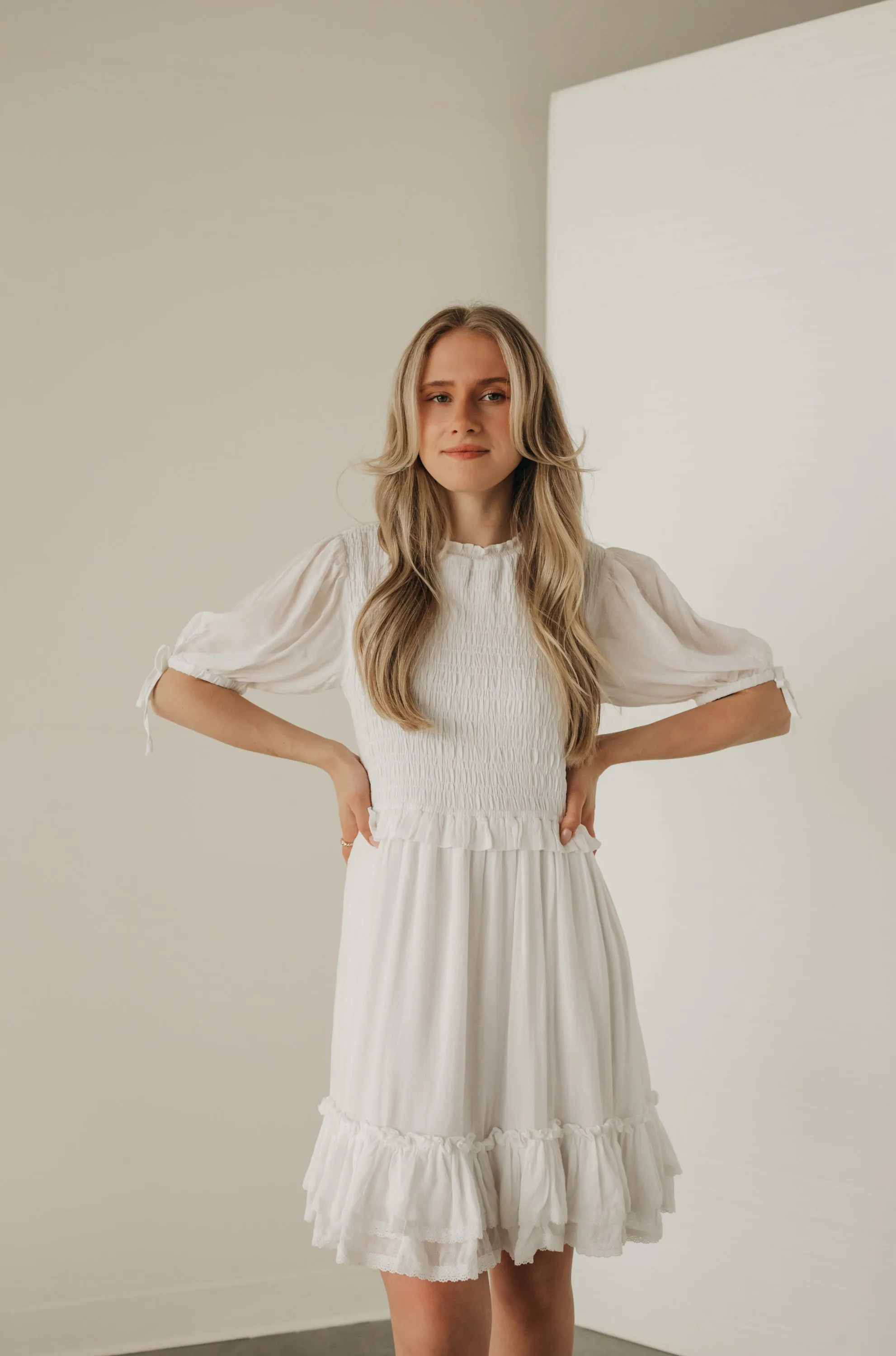 Vivian Dress in White