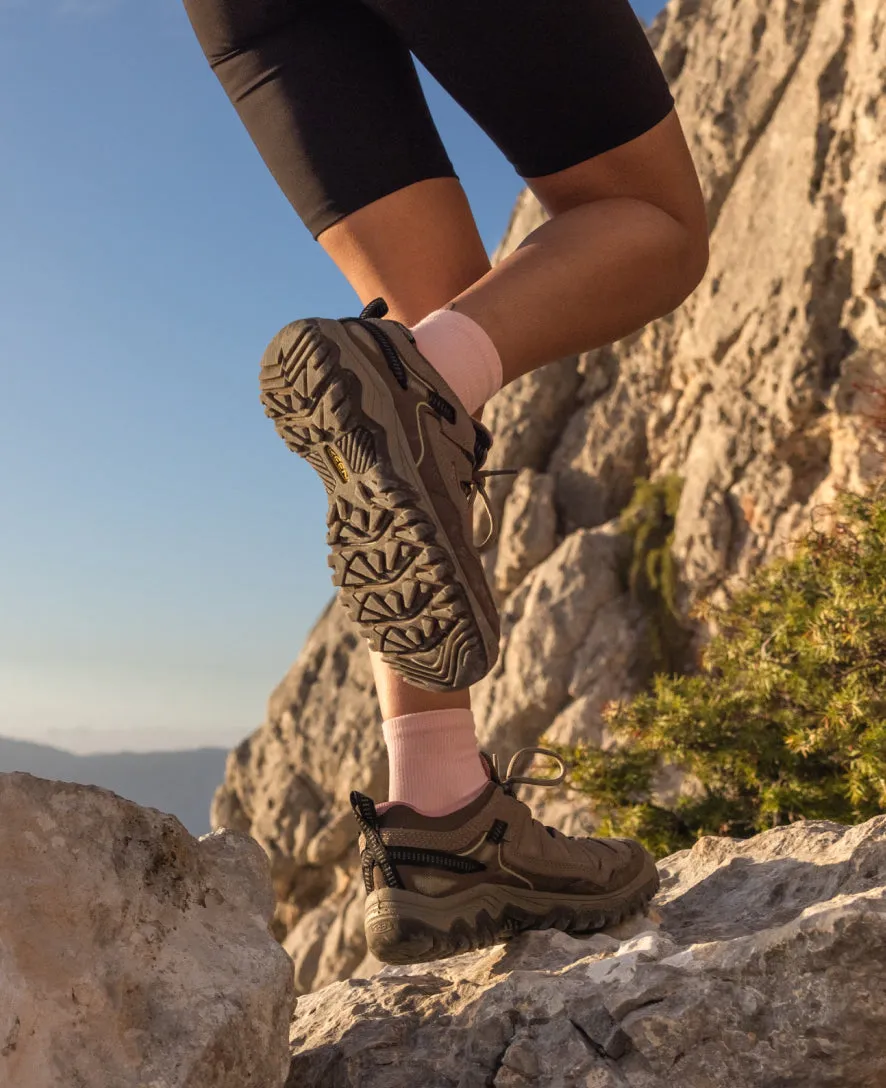 Women's Targhee IV Waterproof Hiking Shoe  |  Brindle/Nostalgia Rose