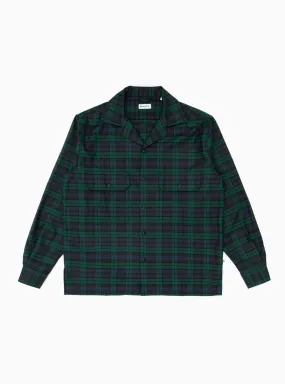 Work Over Shirt Green & Navy Tartan