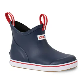 XTRATUF Little   Big Kids Ankle Deck Boots- Navy