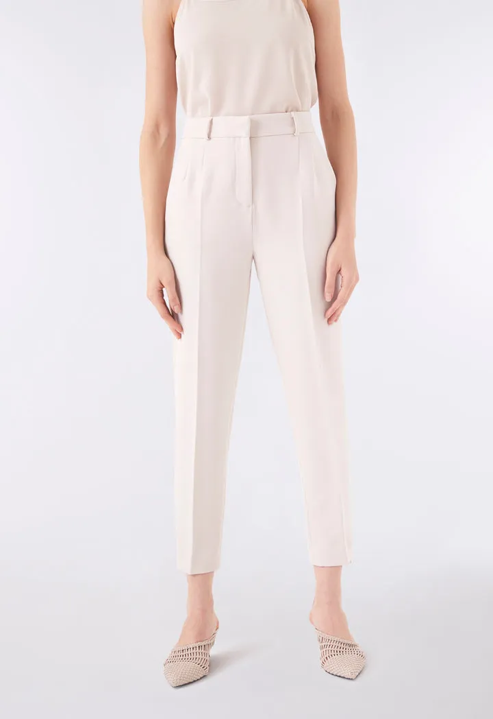 Zipped Cuff Semi Slim Trouser